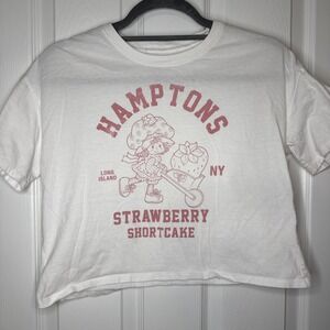 Strawberry Shortcake Hamptons NY Cropped T-Shirt Women's XL